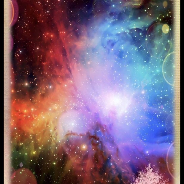 Arco iris de la nebulosa Fondo de Pantalla de iPhone7Plus