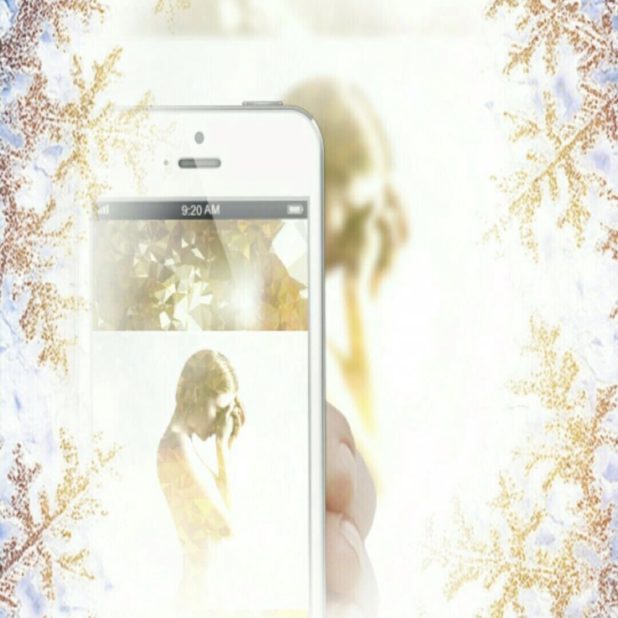 smartphone de las mujeres Fondo de Pantalla de iPhone7Plus