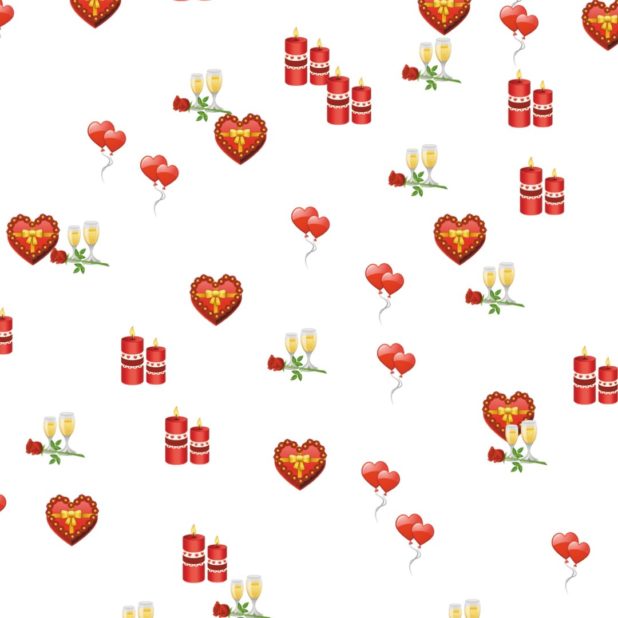 Corazón flor vela Fondo de Pantalla de iPhone7Plus