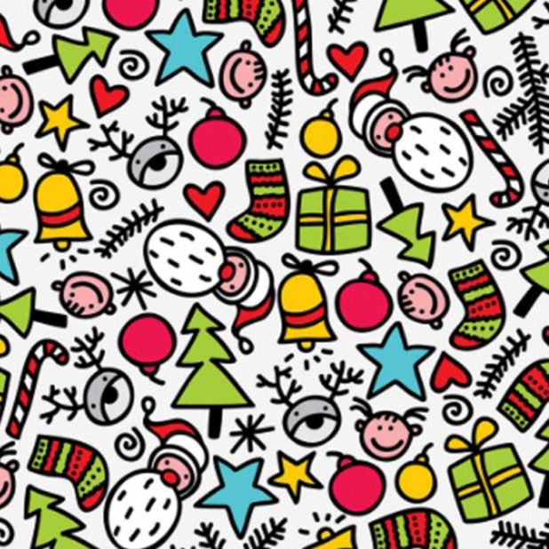 Ilustración de Navidad Fondo de Pantalla de iPhone7Plus