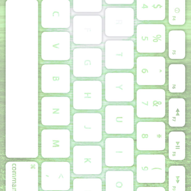 Teclado blanco mar verde Fondo de Pantalla de iPhone7Plus