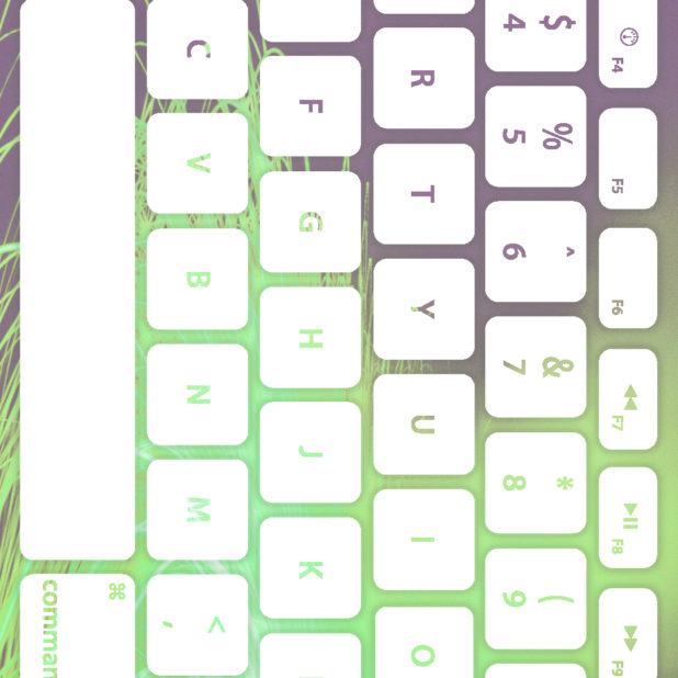 teclado blanco verde Fondo de Pantalla de iPhone7Plus