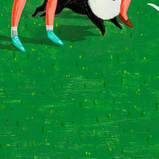 El cuadro animal perro verde Fondo de Pantalla de iPhone7Plus