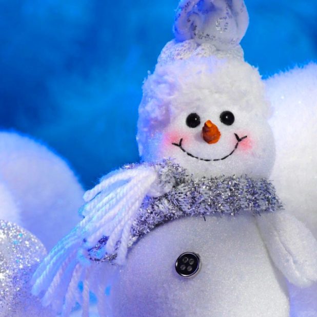 blanco lindo muñeco de nieve Fondo de Pantalla de iPhone7Plus