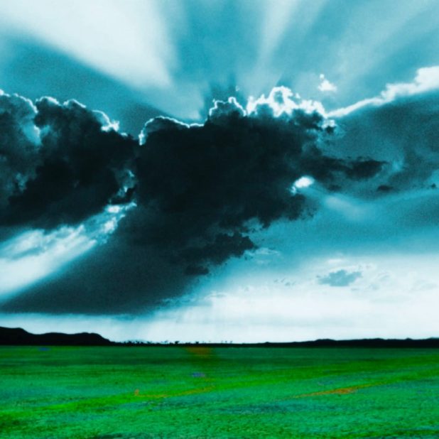 nubes paisaje Fondo de Pantalla de iPhone7Plus