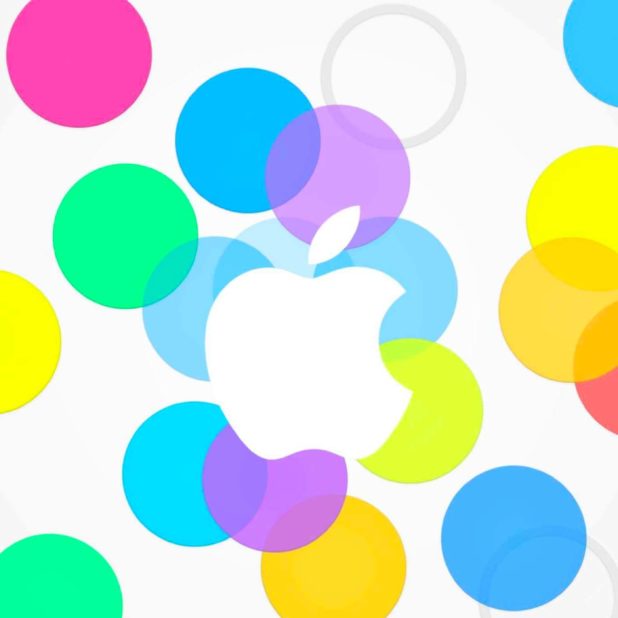 logotipo de la manzana colorido Fondo de Pantalla de iPhone7Plus