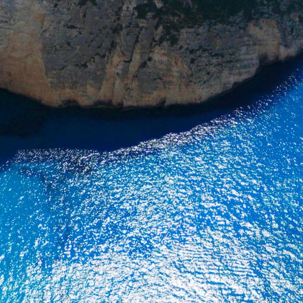Paisaje de mar azul Fondo de Pantalla de iPhone7Plus