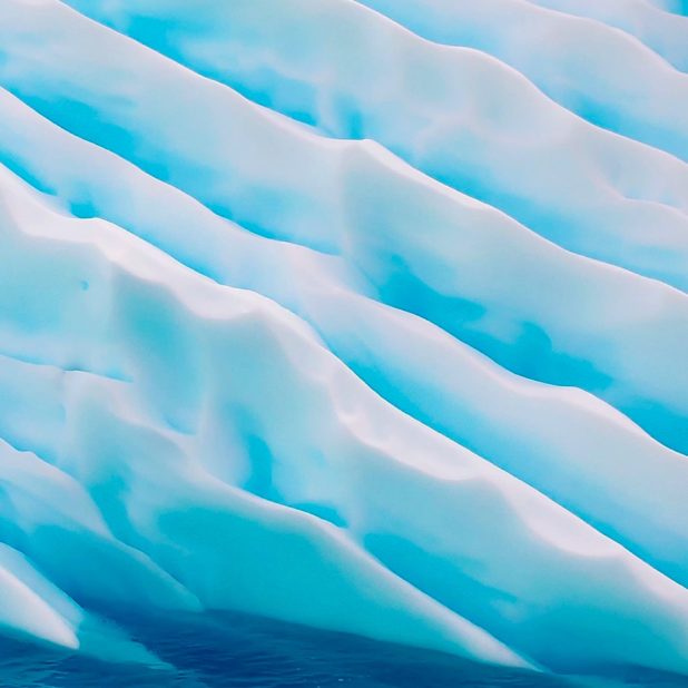 azul paisaje montañoso cubierto de nieve Fondo de Pantalla de iPhone7Plus