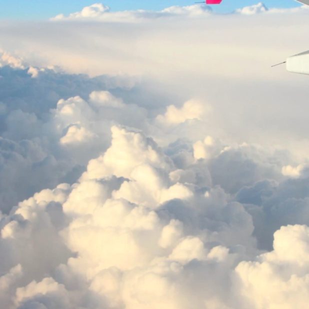 Cielo nubes avión Fondo de Pantalla de iPhone7Plus