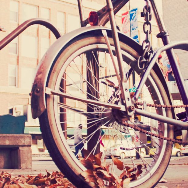 Bicicletas paisaje nostalgia Fondo de Pantalla de iPhone7Plus