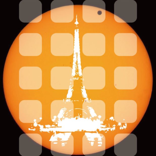 ilustraciones estanterías torre de naranja Fondo de Pantalla de iPhone7Plus