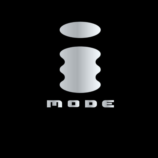 i-mode logotipo de plata negro Fondo de Pantalla de iPhone7Plus