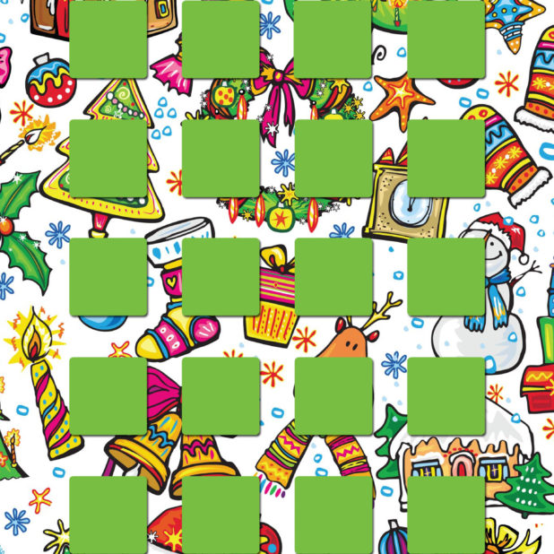 árboles de Navidad coloridos estantería mujeres verde Fondo de Pantalla de iPhone7Plus