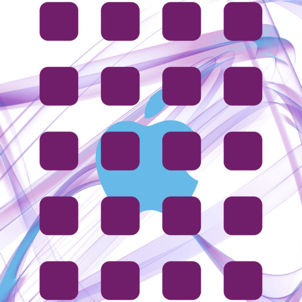 estantería logotipo de la manzana guay de color púrpura Fondo de Pantalla de iPhone7Plus