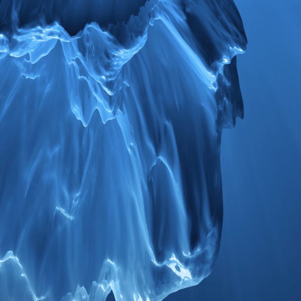 la deriva de paisaje de hielo iceberg azul Fondo de Pantalla de iPhone7Plus