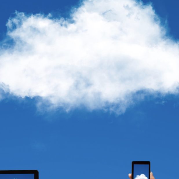 Nube azul PC Fondo de Pantalla de iPhone7Plus