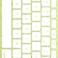 Teclado amarillo-verde blanco Fondo de Pantalla de iPhone8