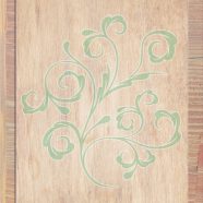 Grano de madera marrón de las hojas verdes Fondo de Pantalla de iPhone8