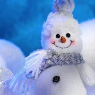 blanco lindo muñeco de nieve Fondo de Pantalla de iPhone8