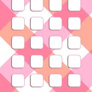 Compruebe el esquema de estantería de color rosa para las niñas Fondo de Pantalla de iPhone8