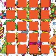árbol de Navidad estantería mujer de color naranja colorido Fondo de Pantalla de iPhone8