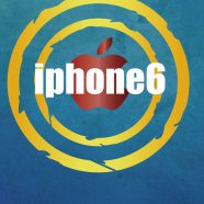 logotipo azul iPhone6 ​​de Apple Fondo de Pantalla de iPhone8