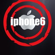 logo de Apple ilustraciones iPhone6 ​​negro Fondo de Pantalla de iPhone8