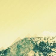 Paisaje de la montaña de la nieve de color amarillo Fondo de Pantalla de iPhone8