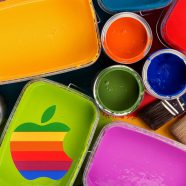 logotipo de la manzana colorida guay Fondo de Pantalla de iPhone8