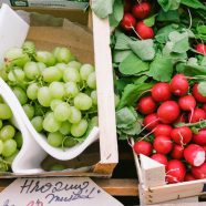 Mercado vegetal verde rojo Fondo de Pantalla de iPhone8