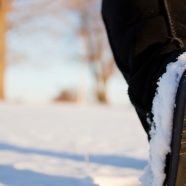 zapatos blancos de nieve paisaje Fondo de Pantalla de iPhone8