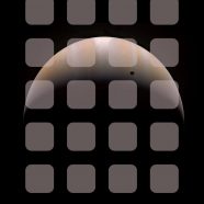 Planeta del espacio de estante marrón Fondo de Pantalla de iPhone8