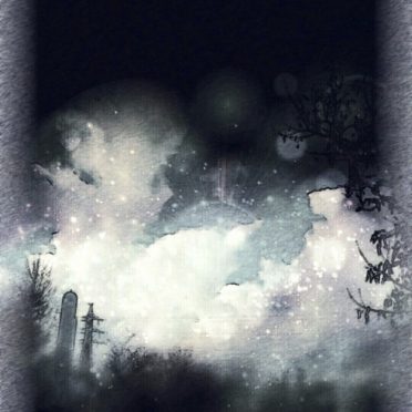 Nubes de cielo nocturno Fondo de Pantalla de iPhone8
