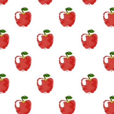Ilustración del modelo de la fruta de la manzana favorable a las mujeres de color rojo Fondo de Pantalla de iPhone8