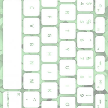 Teclado de la hoja verde blanco Fondo de Pantalla de iPhone8