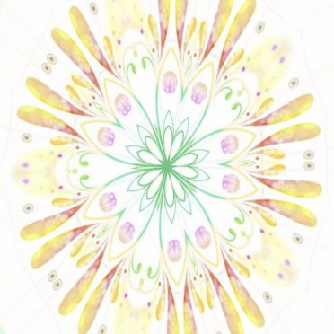 Círculo de flores Fondo de Pantalla de iPhone8