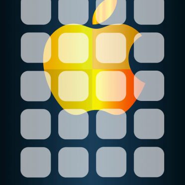 Estantería de manzana naranja azul guay Fondo de Pantalla de iPhone8