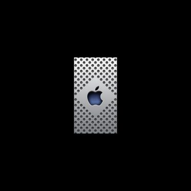 logotipo de la manzana de plata azul guay Fondo de Pantalla de iPhone8