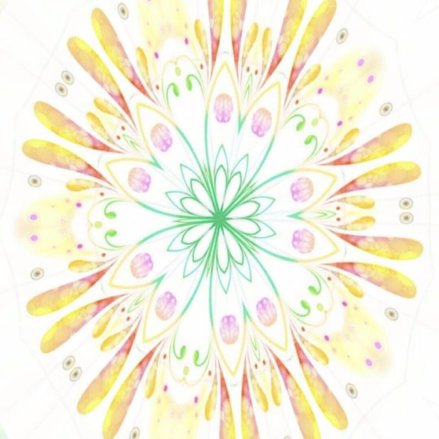 Círculo de flores Fondo de Pantalla de iPhone8Plus