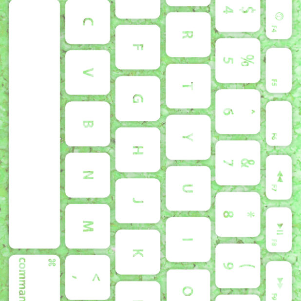 teclado blanco verde Fondo de Pantalla de iPhone8Plus