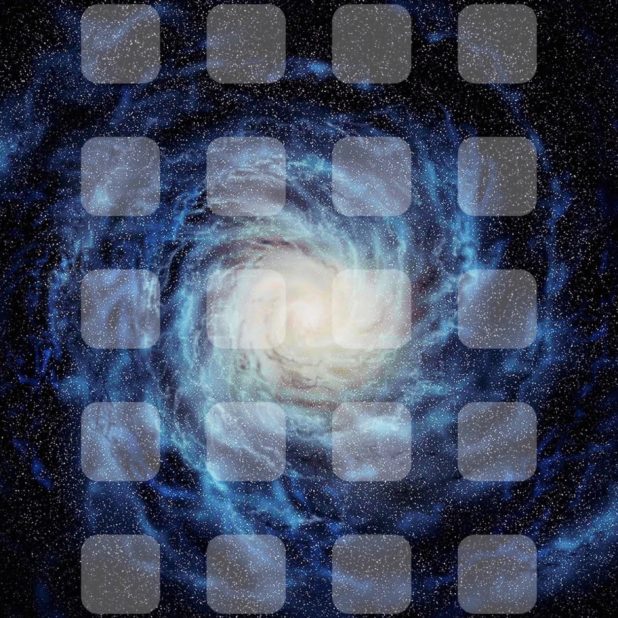 Galaxia del espacio estante negro Fondo de Pantalla de iPhone8Plus
