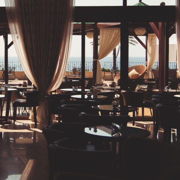 restaurante Cafe Fondo de Pantalla de iPhone8Plus