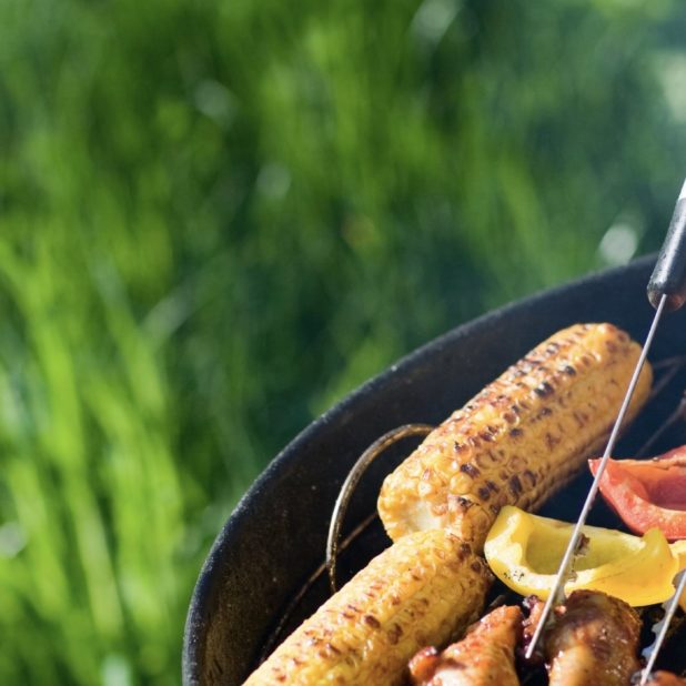 Parrilla la comida verde Fondo de Pantalla de iPhone8Plus