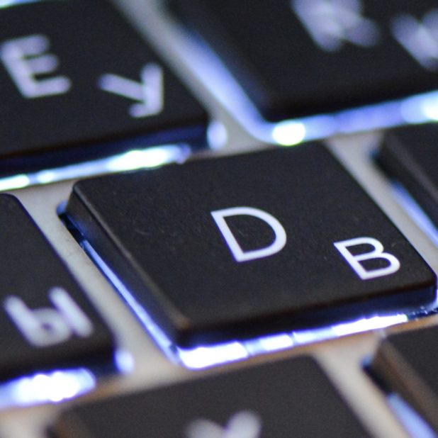 negro teclado de PC Fondo de Pantalla de iPhone8Plus