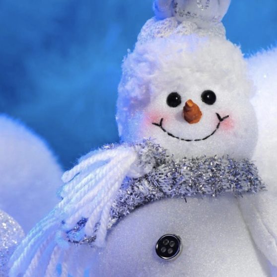 blanco lindo muñeco de nieve Fondo de Pantalla de iPhoneX