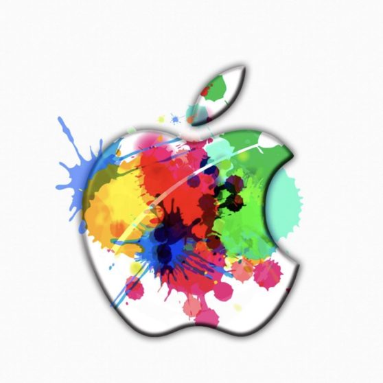 pintura de apple Fondo de Pantalla de iPhoneX