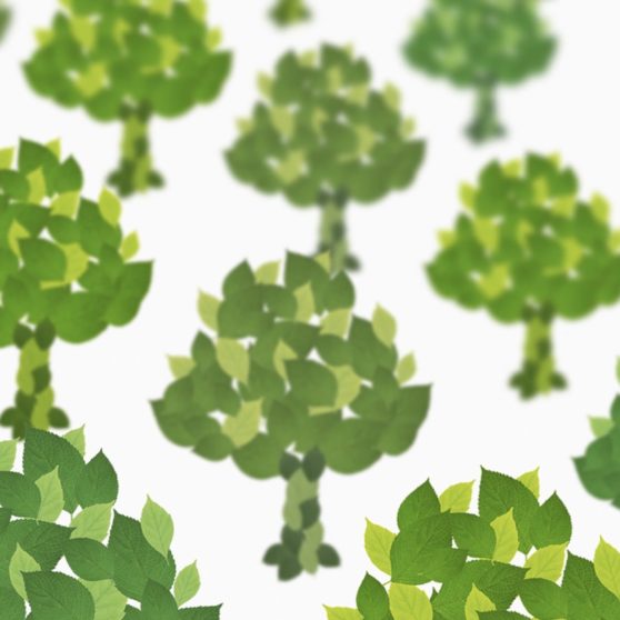 árbol verde blanco Fondo de Pantalla de iPhoneX