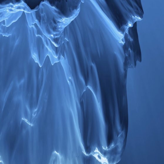 la deriva de paisaje de hielo iceberg azul Fondo de Pantalla de iPhoneX