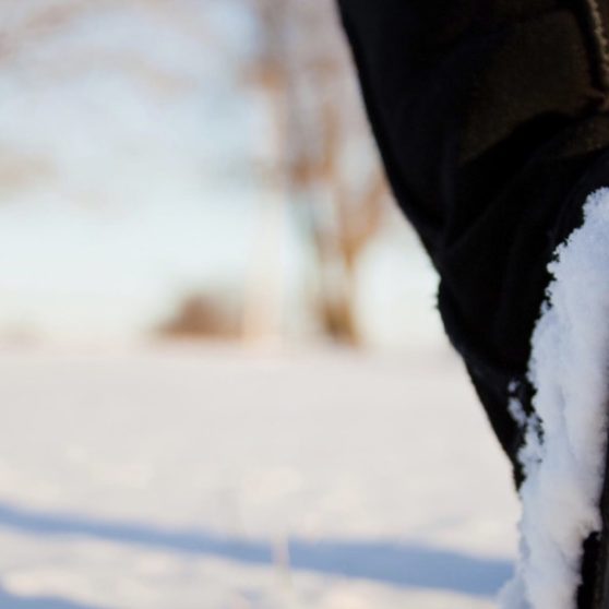 zapatos blancos de nieve paisaje Fondo de Pantalla de iPhoneX