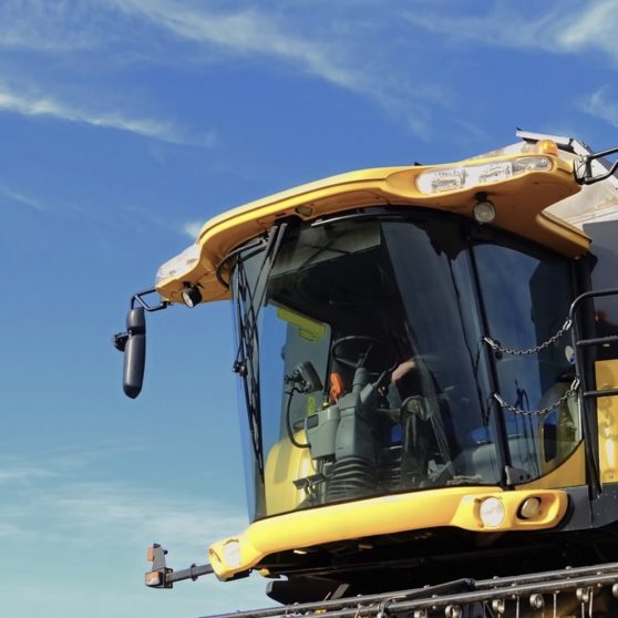amarillo tractor agrícola Fondo de Pantalla de iPhoneX